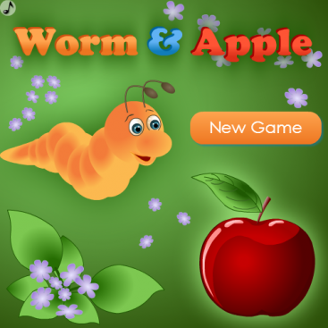 Worm & Apple